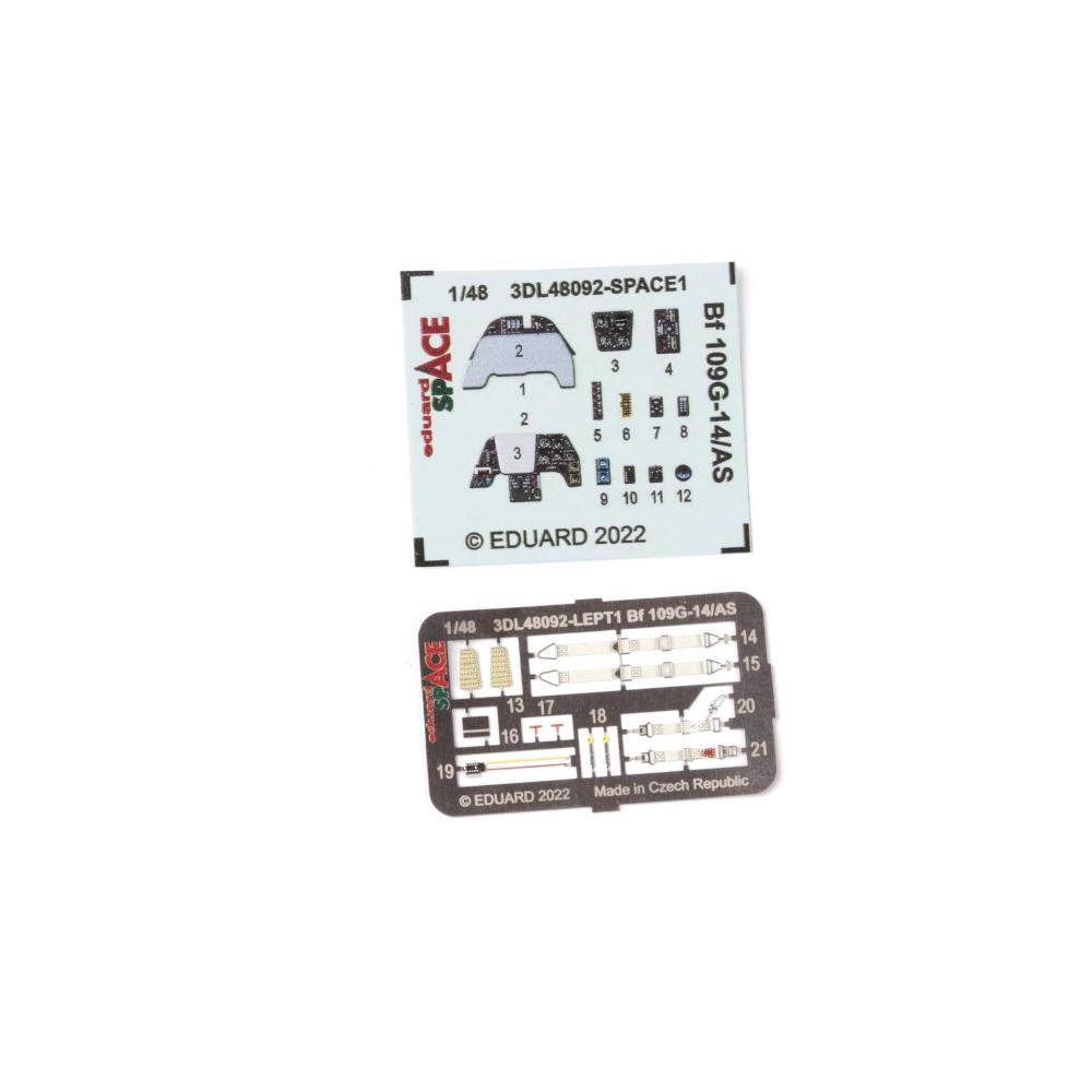EDUARD: 1:48 Messerschmitt Bf-109G-14/AS SPACE -3D Decals+ PE