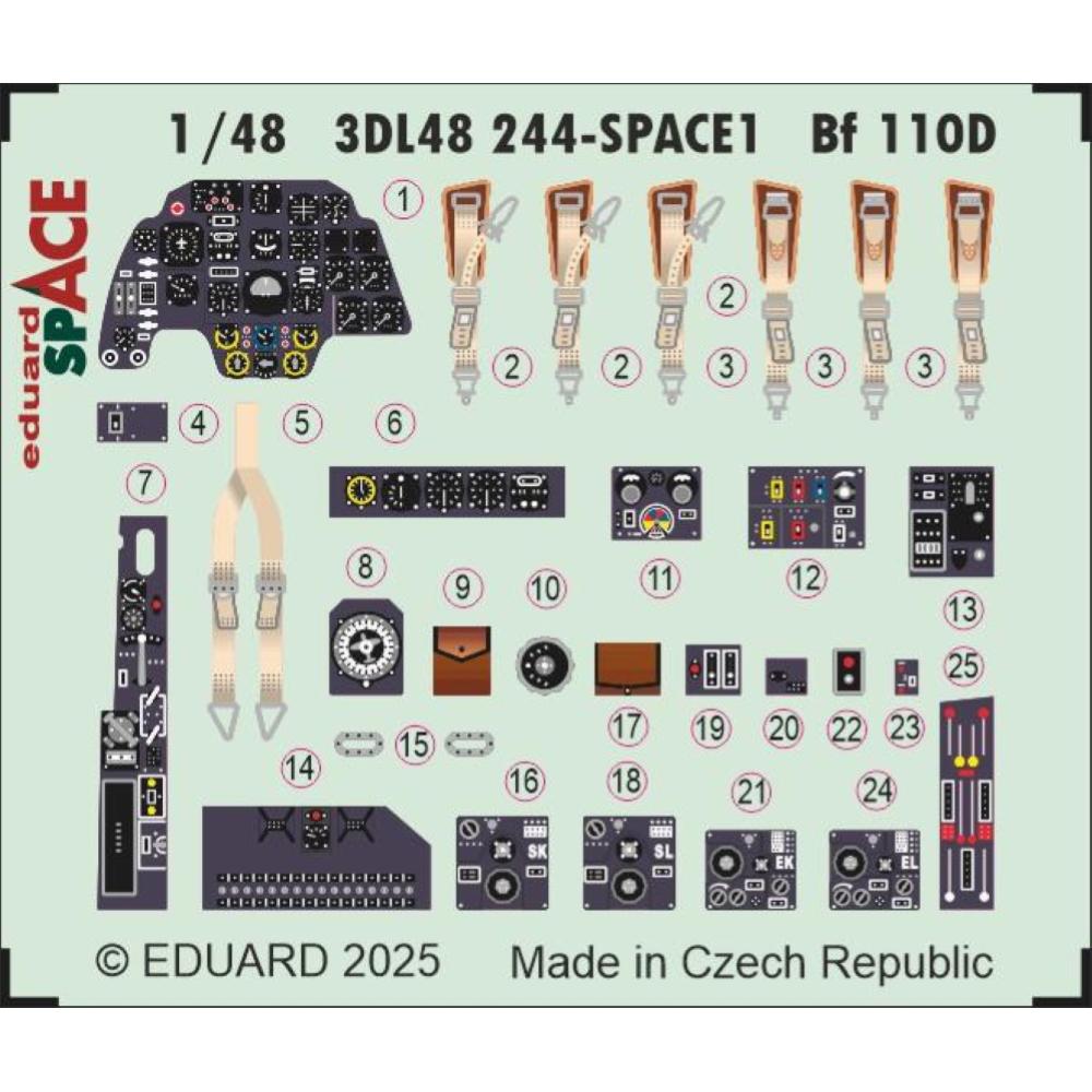 EDUARD: 1:48 Messerschmitt Bf-110D SPACE
