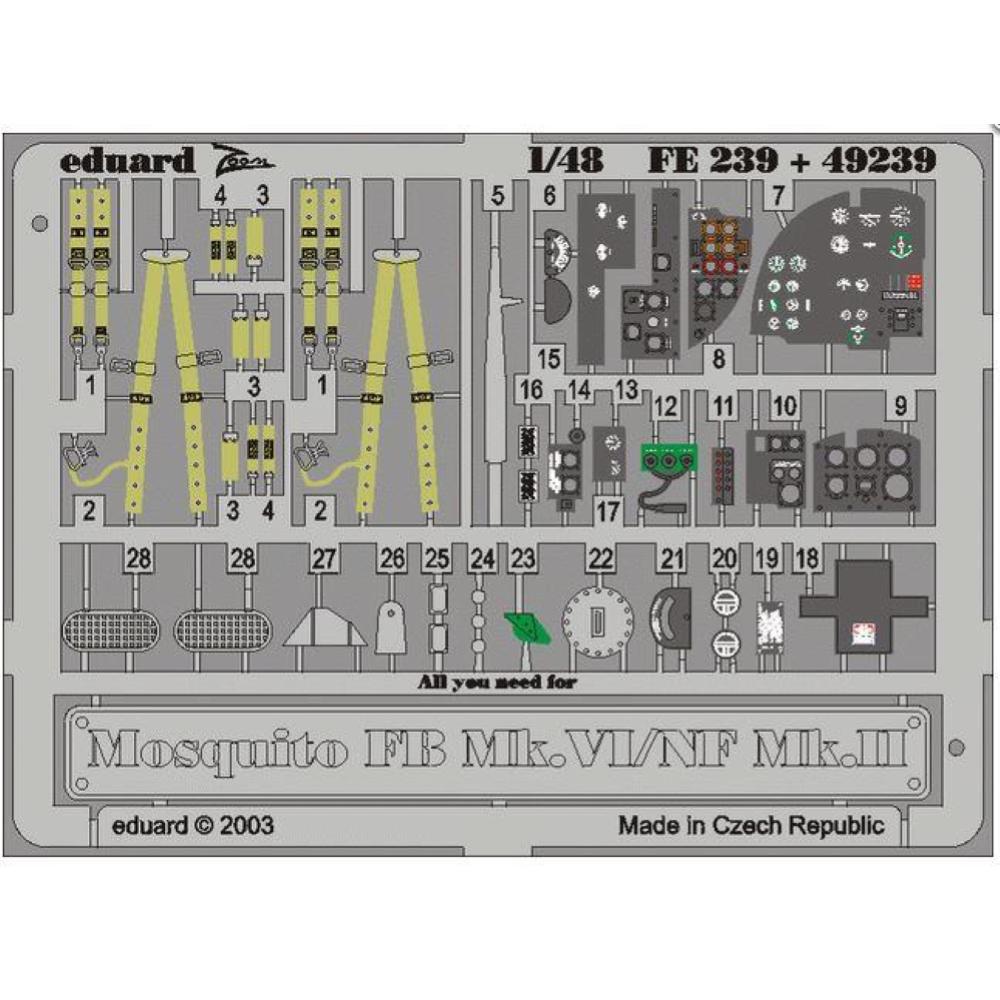 EDUARD: 1:48 Mosquito FB Mk. VI/ NF Mk. II  - Tamiya