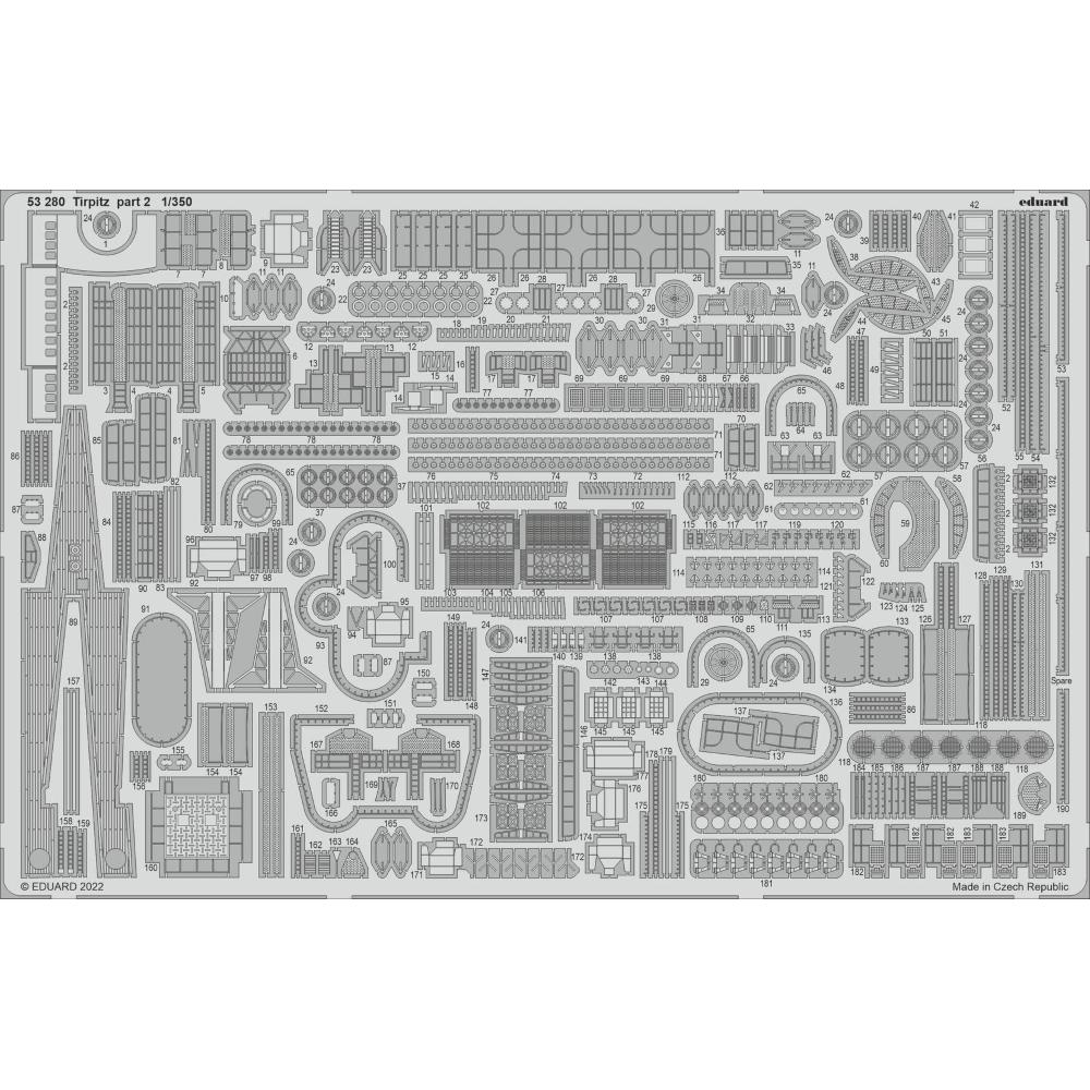 EDUARD: 1:350 Tirpitz part 2 0