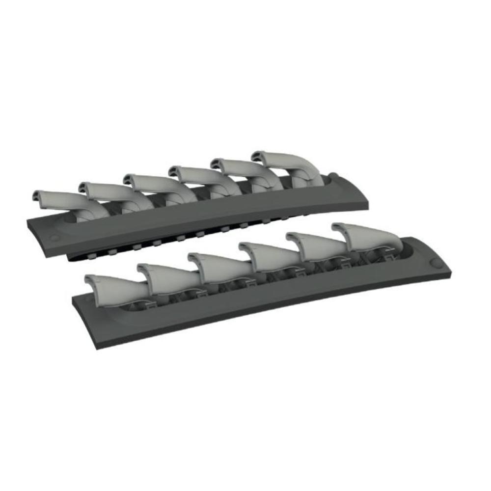 EDUARD: 1:48 Curtiss P-40E exhaust stacks fishtail PRINT