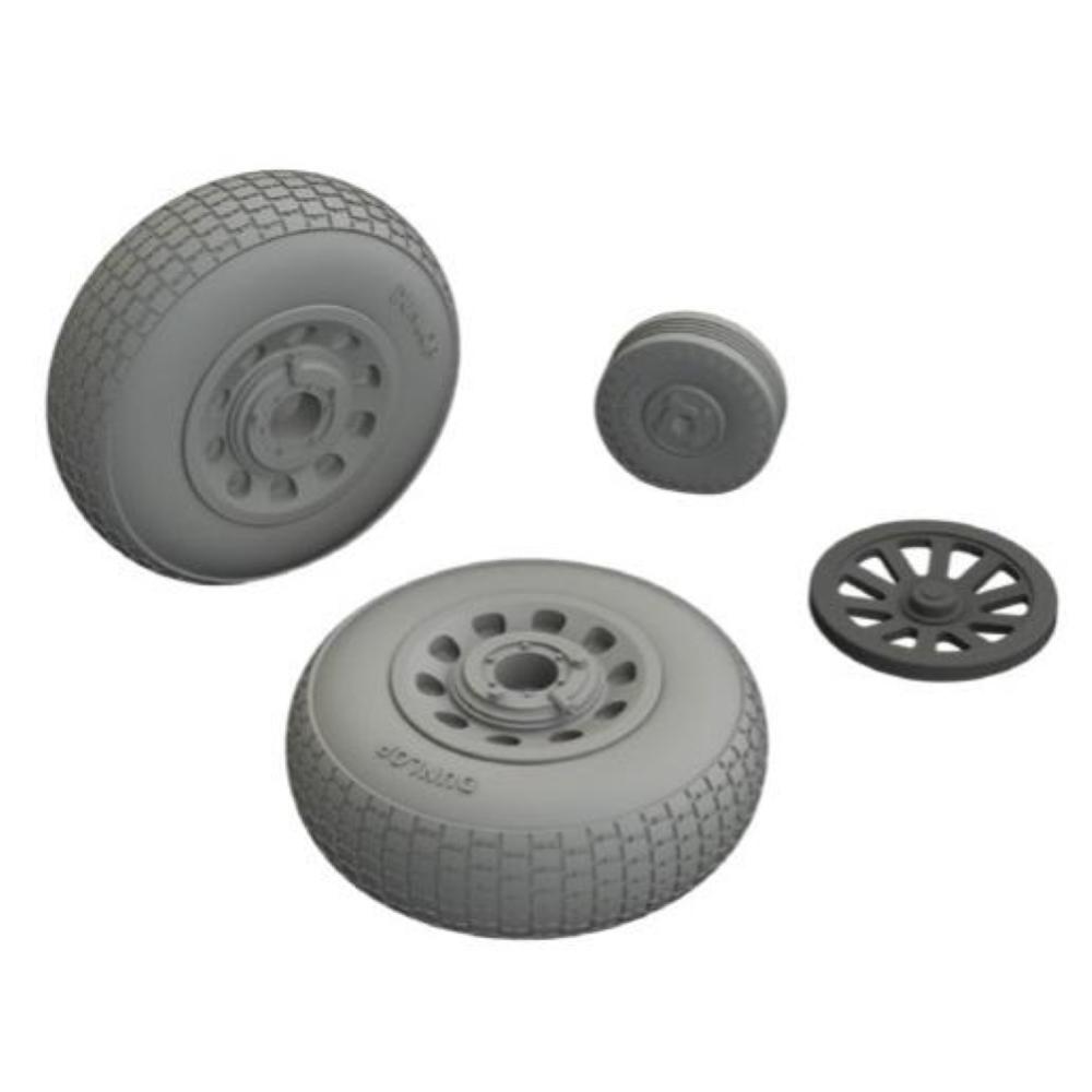 EDUARD: 1:48 North-American P-51B/C wheels block tread 2