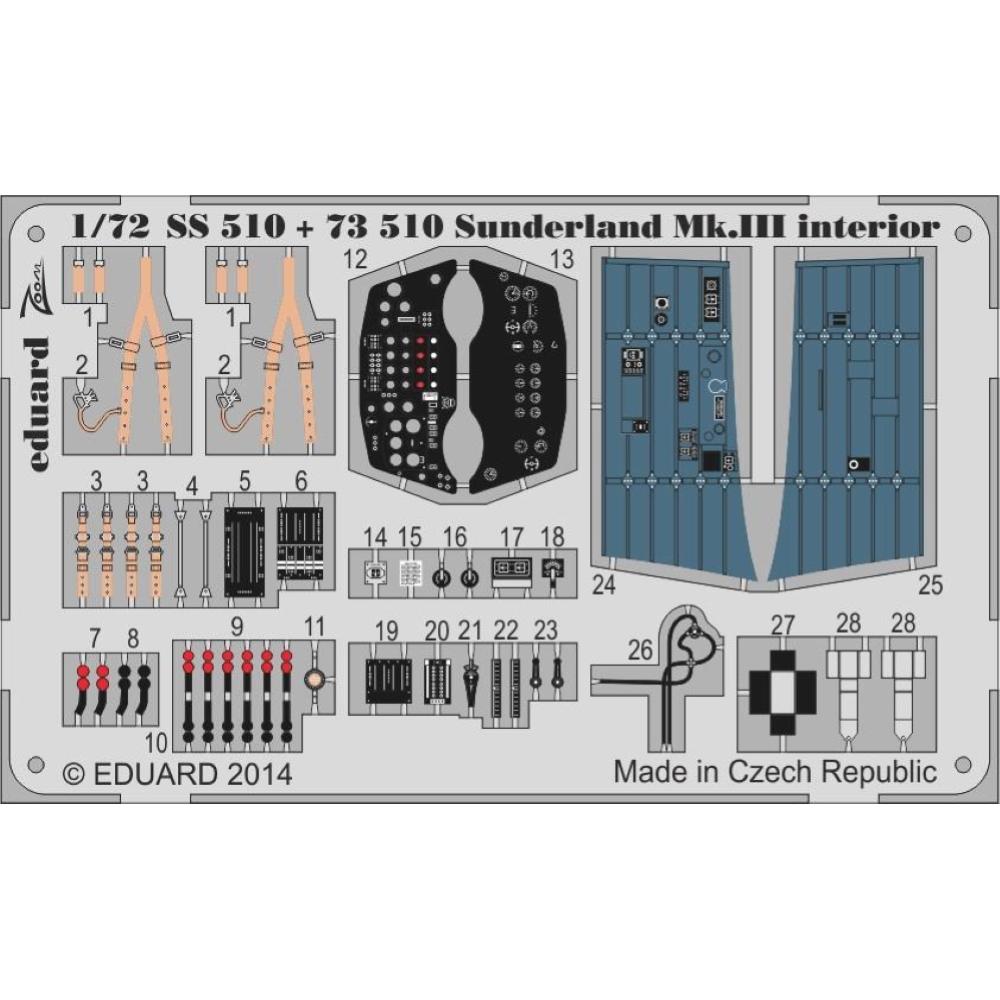 EDUARD: 1:72 Sunderland Mk. III interior S. A.