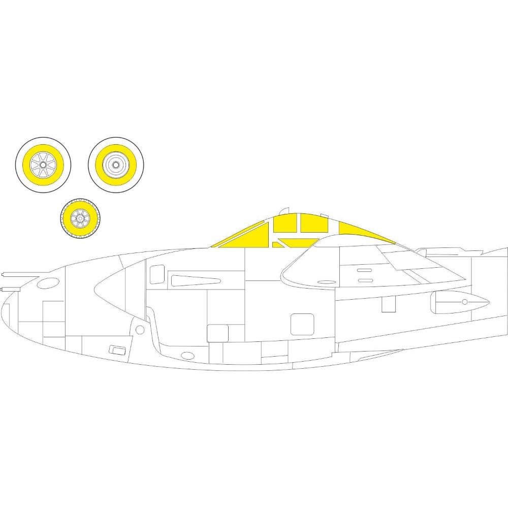 EDUARD: 1:72 Lockheed P-38J Lightning   Masking Tape