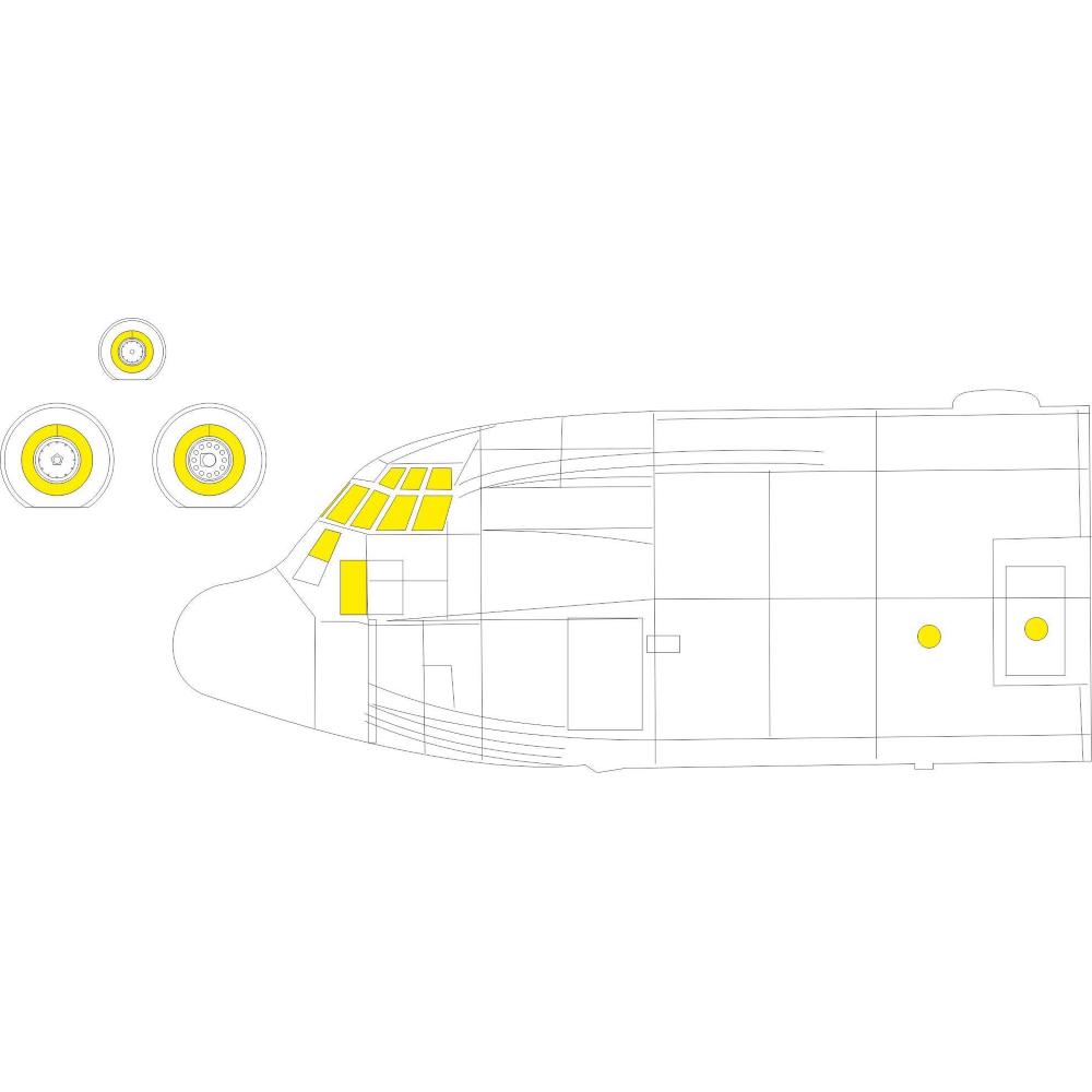 EDUARD: 1:72 Lockheed AC-130J Hercules  Masking Tape