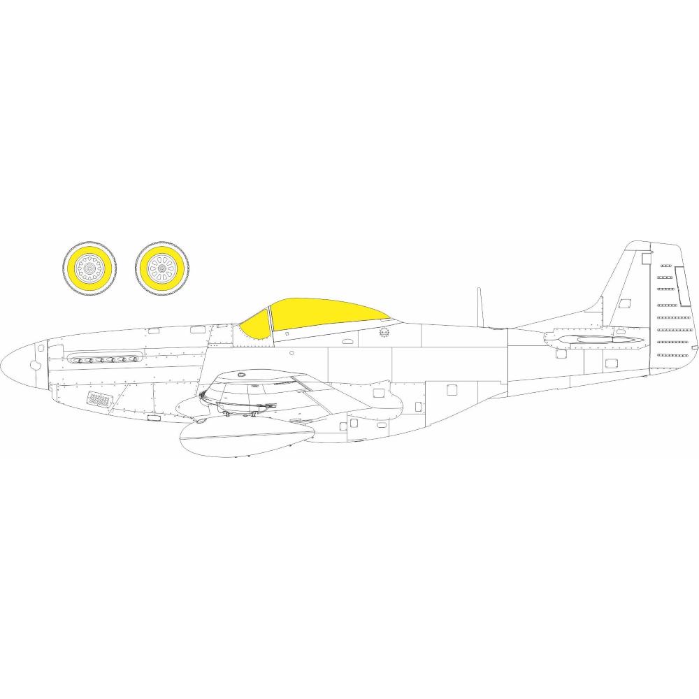 EDUARD: 1:72 North-American P-51D Mustang  Masking Tape