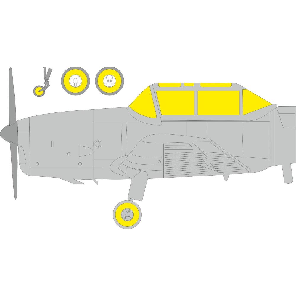 EDUARD: 1:48 de Havilland Chipmunk T.20  Masking Tape