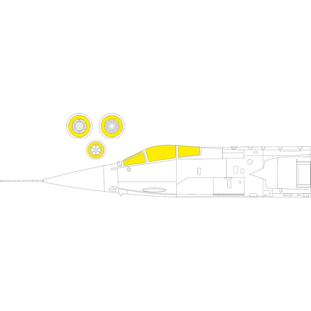 EDUARD: 1:48 Lockheed F-104S Starfighter TFace Masking tape
