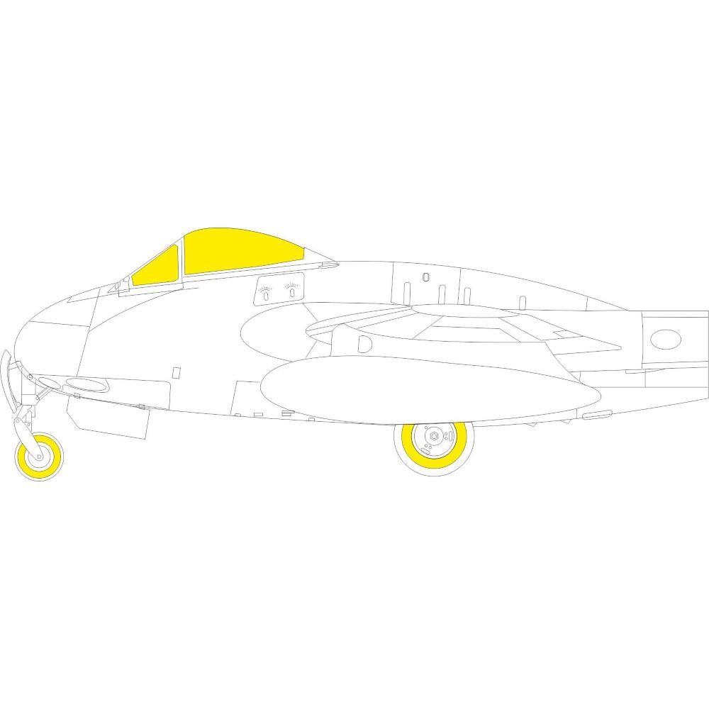 EDUARD: 1:48 de Havilland Vampire F.3  Masking tape