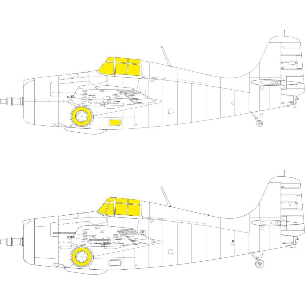 EDUARD: 1:48 Grumman F4F-3 Wildcat TFace   Masking tape