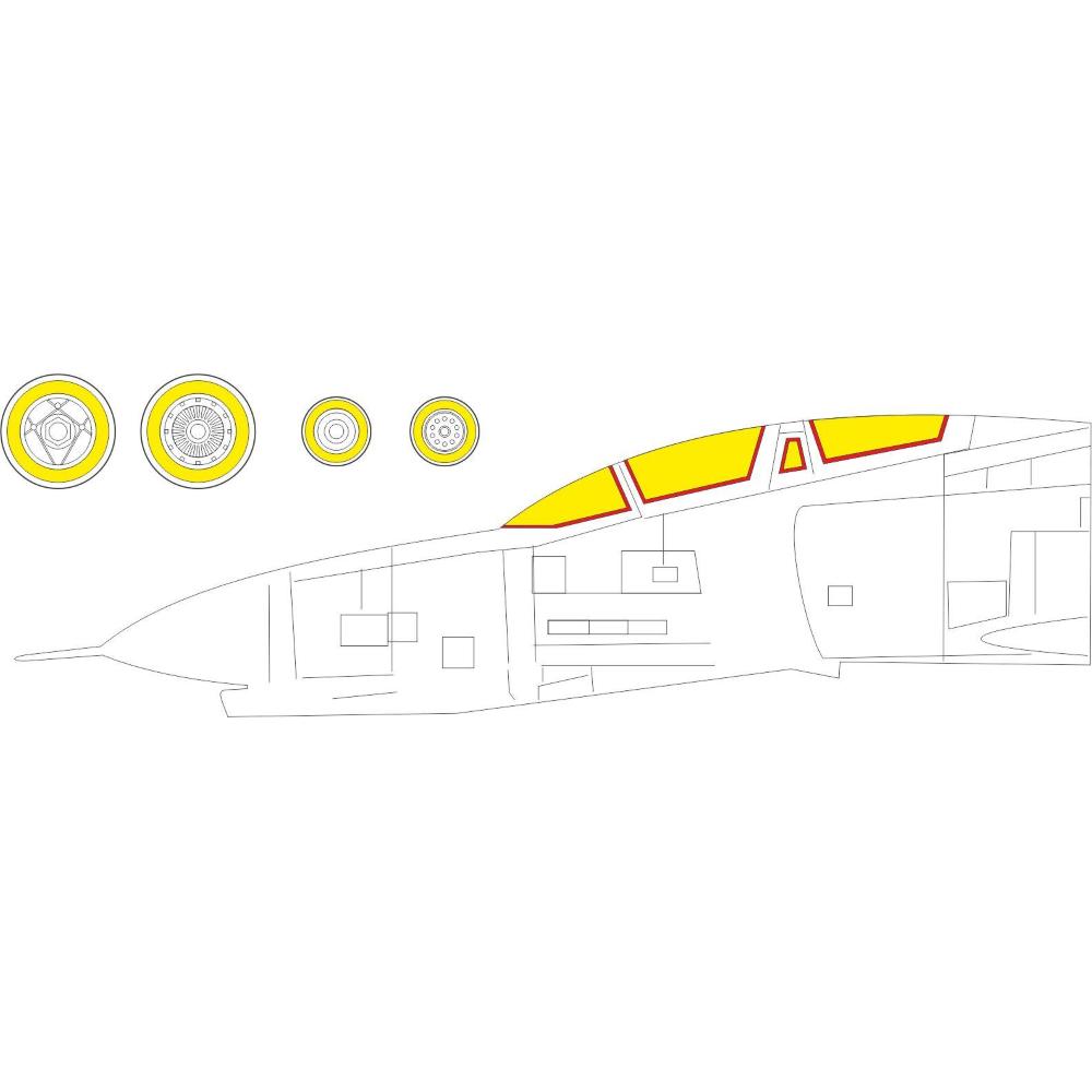 EDUARD: 1:48 McDonnell F-4E Phantom II Masking Tape