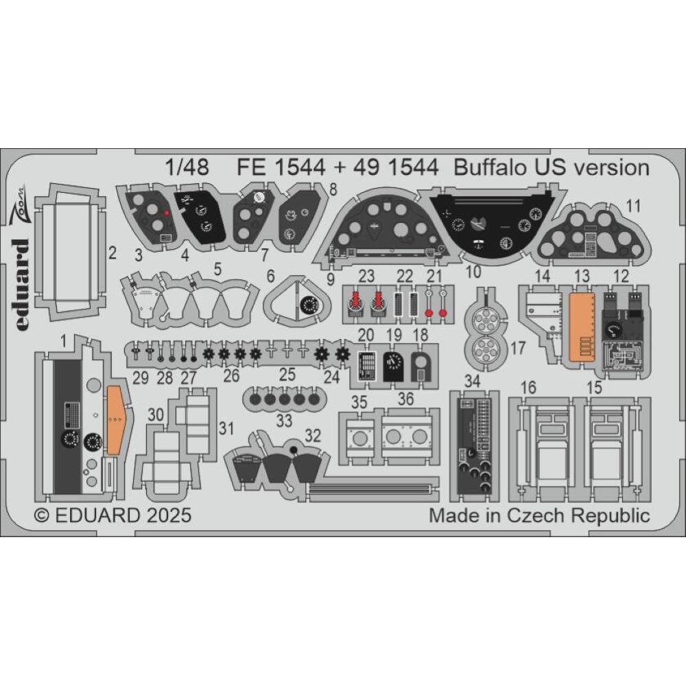 EDUARD: 1:48 Brewster F2A-2 Buffalo US version