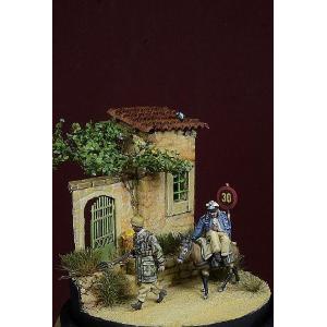D-DAY miniatures: 1:72; German Paratroopers with Donkey, Italy 1943-44