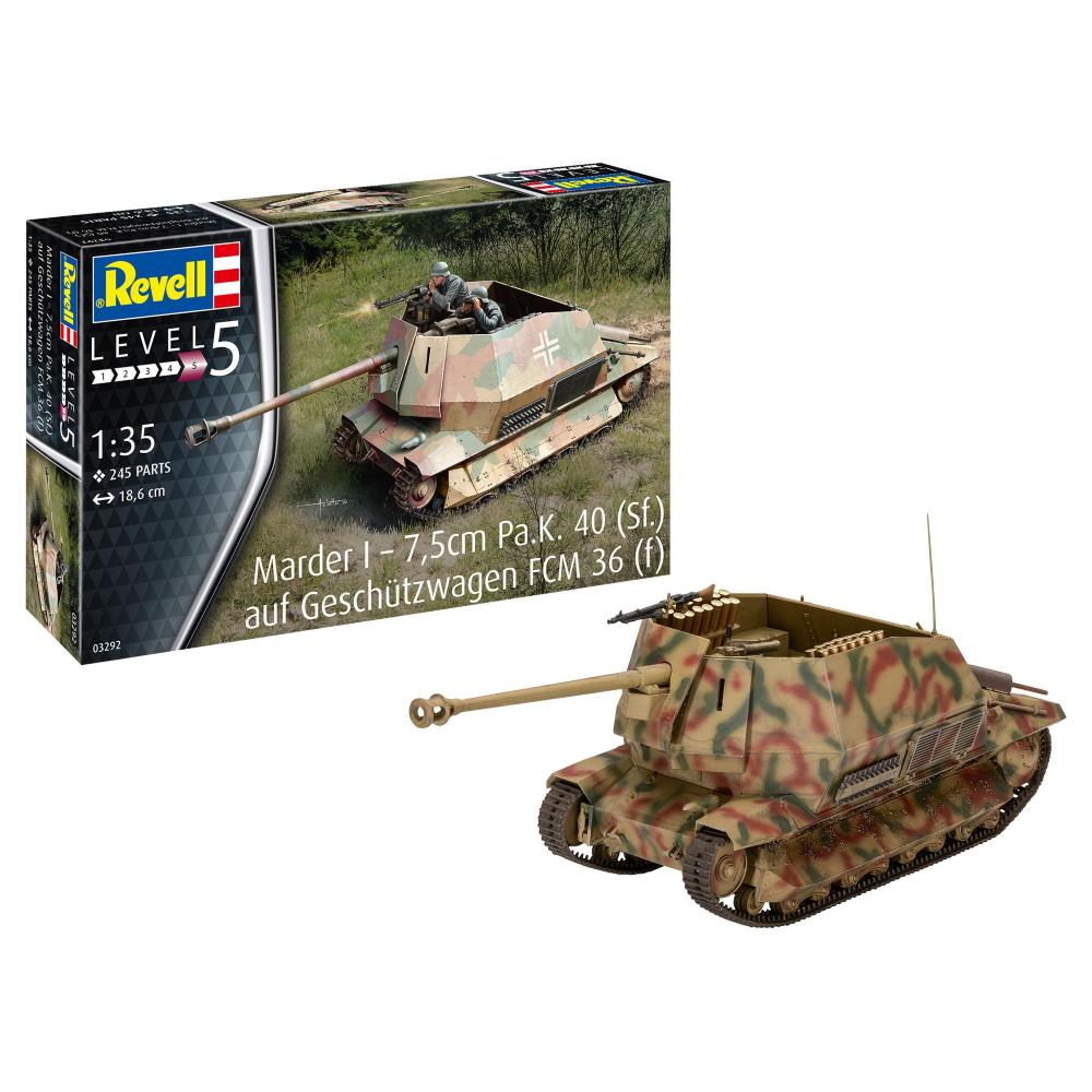 Revell: 1:35 Marder I - 7,5cm Pa.K. 40 (Sf.) auf FCM 36(f)