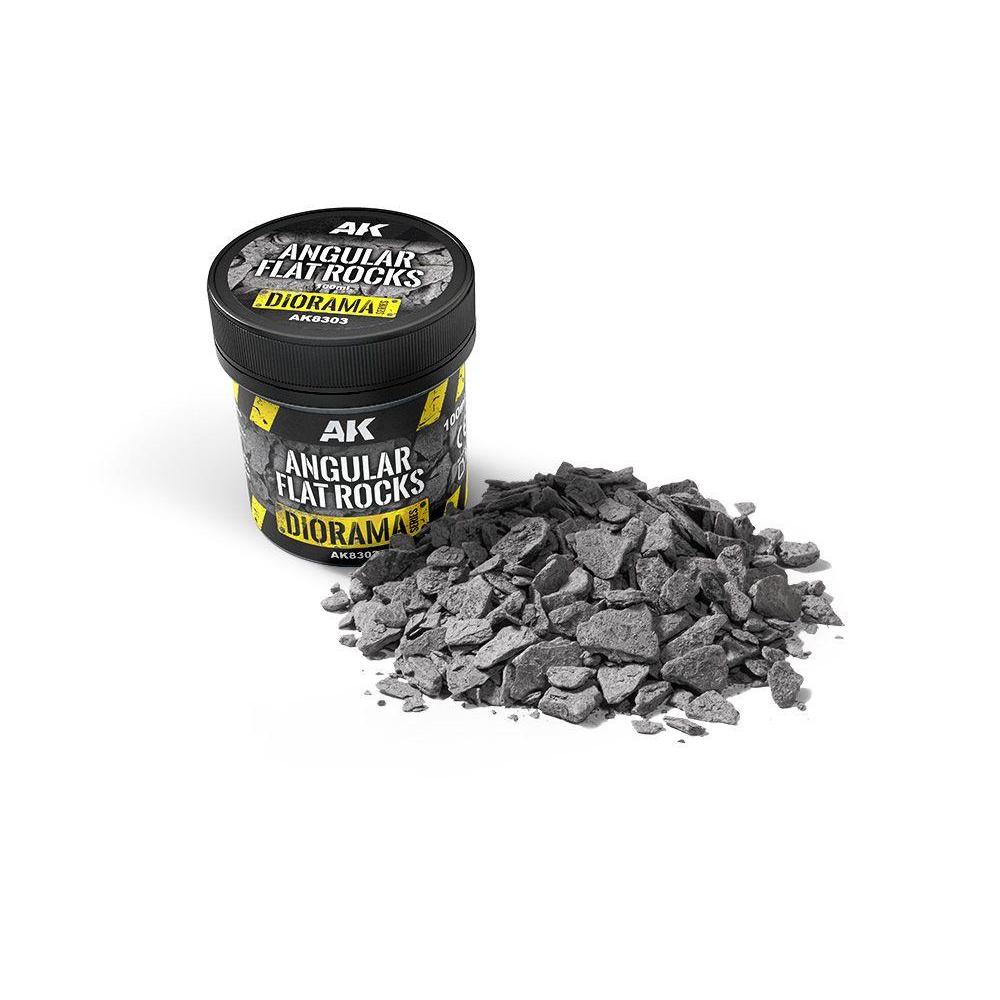 AK INTERACTIVE: Dioramas - Vegetation ANGULAR FLAT ROCKS 100ML