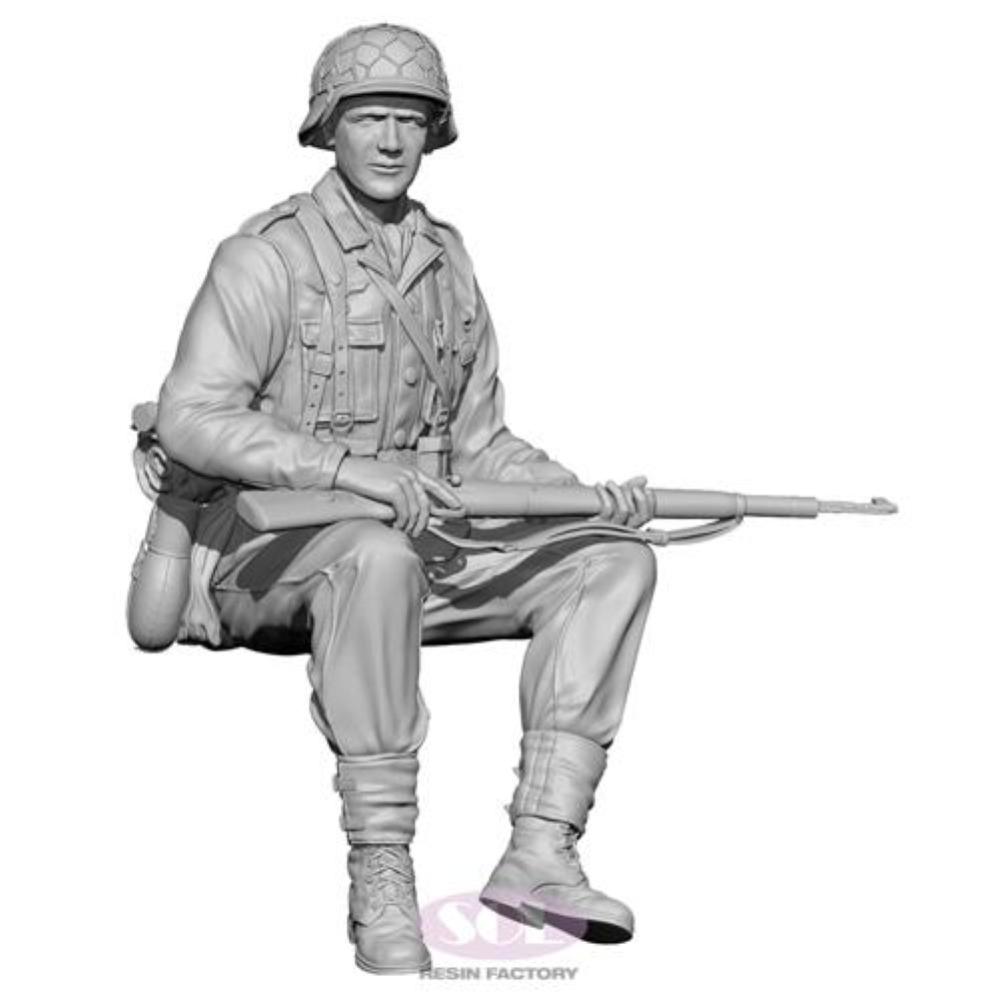 SOL MODEL: 1:35; WWII German Infantry w Kar98k (1:35)