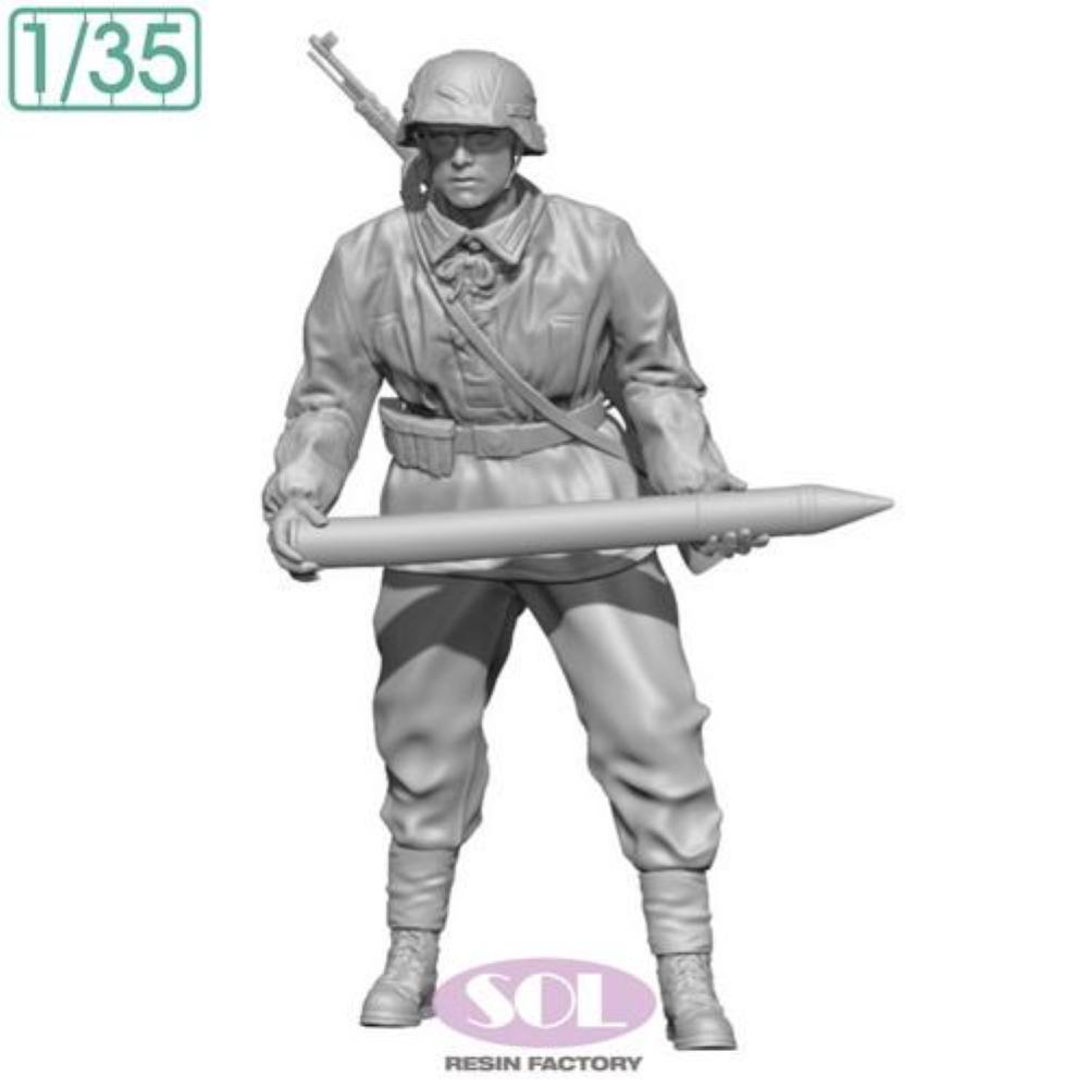 SOL MODEL: 1:35; WWII German Field Artillery Loader2 (3D Printed)