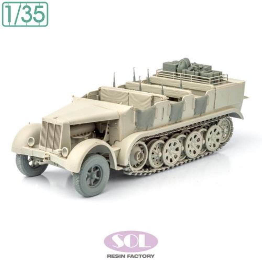 SOL MODEL: 1:35; Sd.Kfz.7 Mittlere 8t HALF-TRACK INIT. (for Dragon)