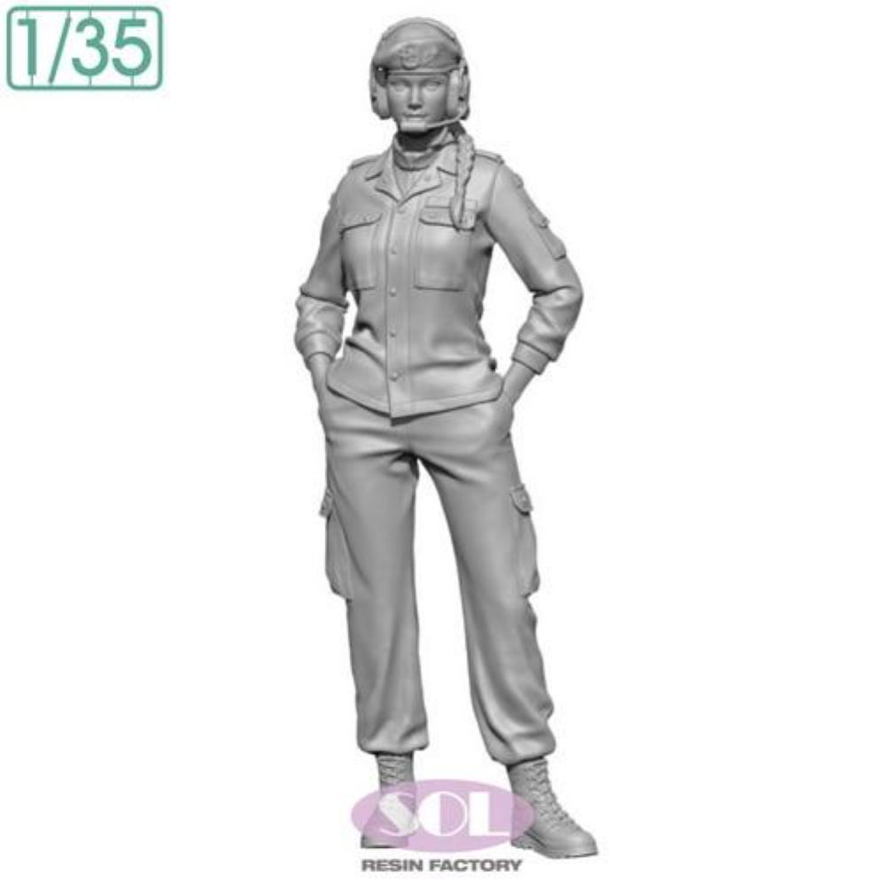 SOL MODEL: 1:35; Bundeswehr Tank Female Crew (Berret type) (1:35)