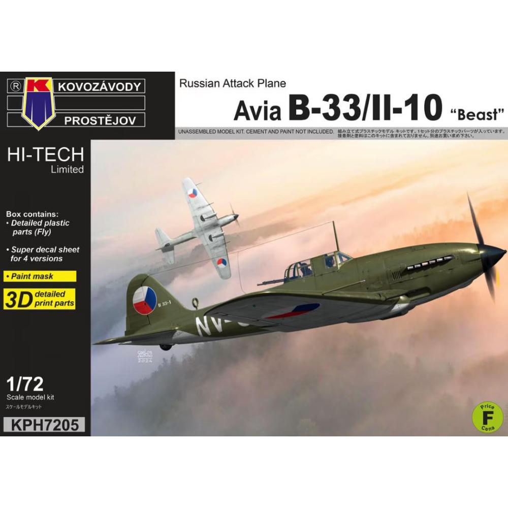 Kovozavody Prostejov: 1:72; Avia B-33 / IL-10 "Beast"