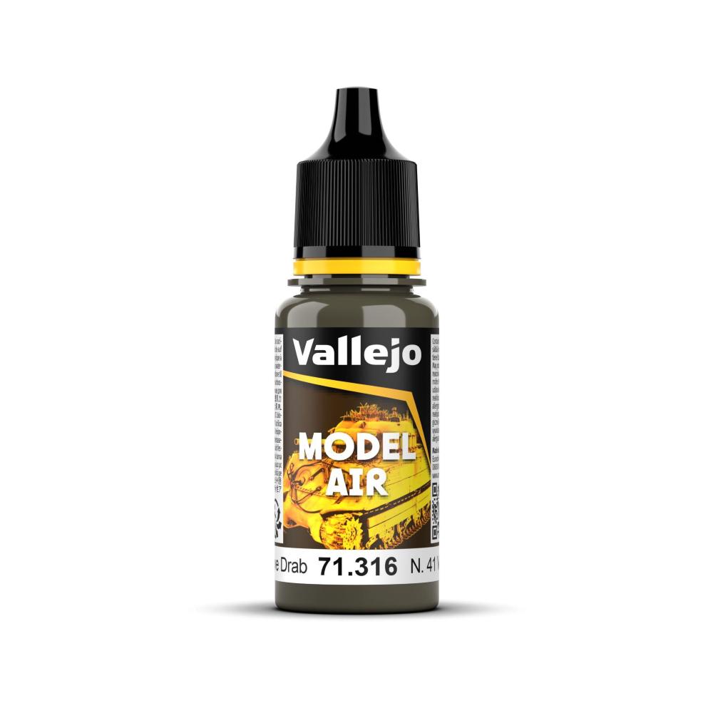 VALLEJO Model Air Color N41 Dark Olive Drab 18 ml