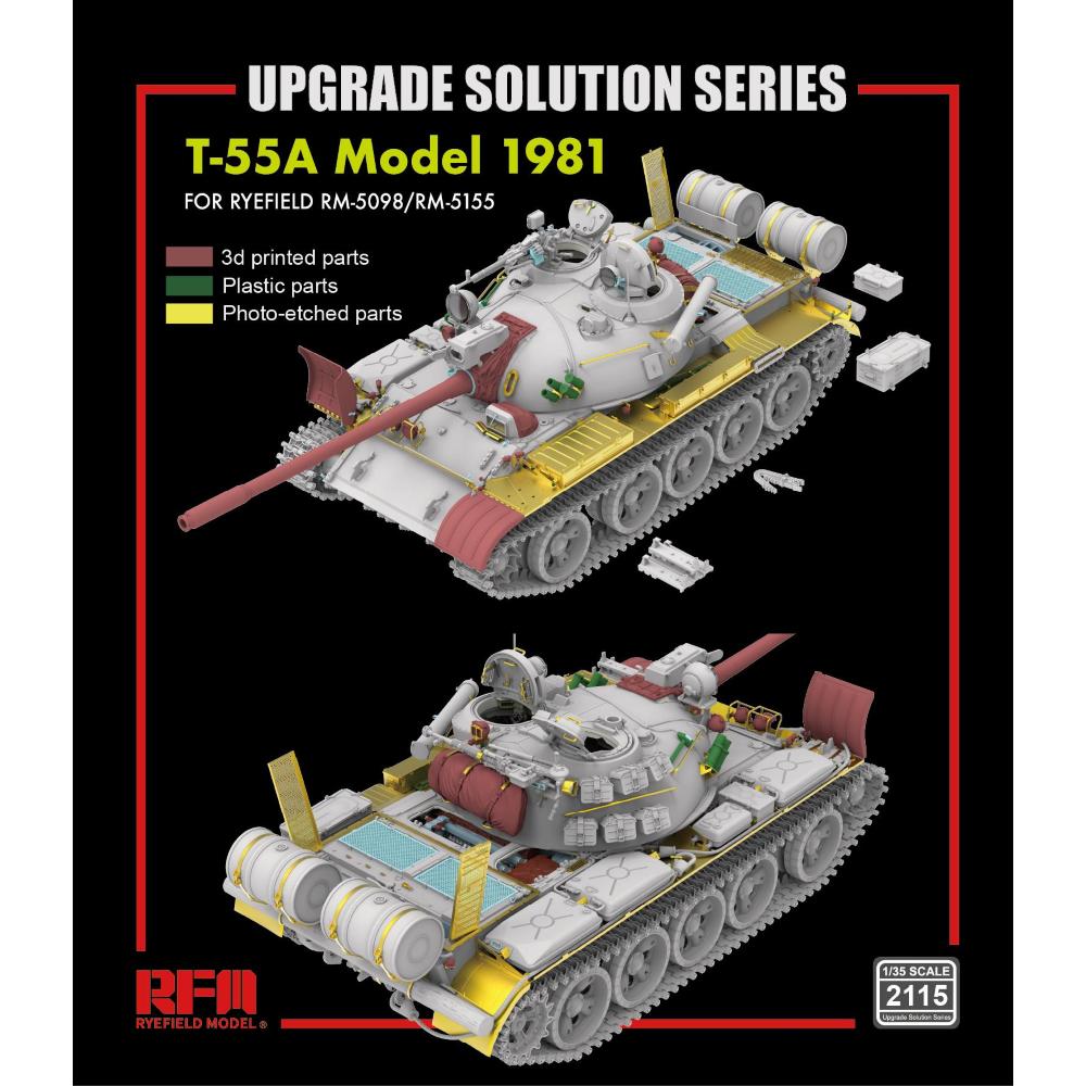 Rye Field Model: 1/35 Upgrade set for 5098/5155 T-55A Model 1981