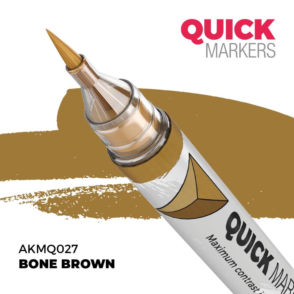 AK Interactive: BONE BROWN - QUICK MARKERS