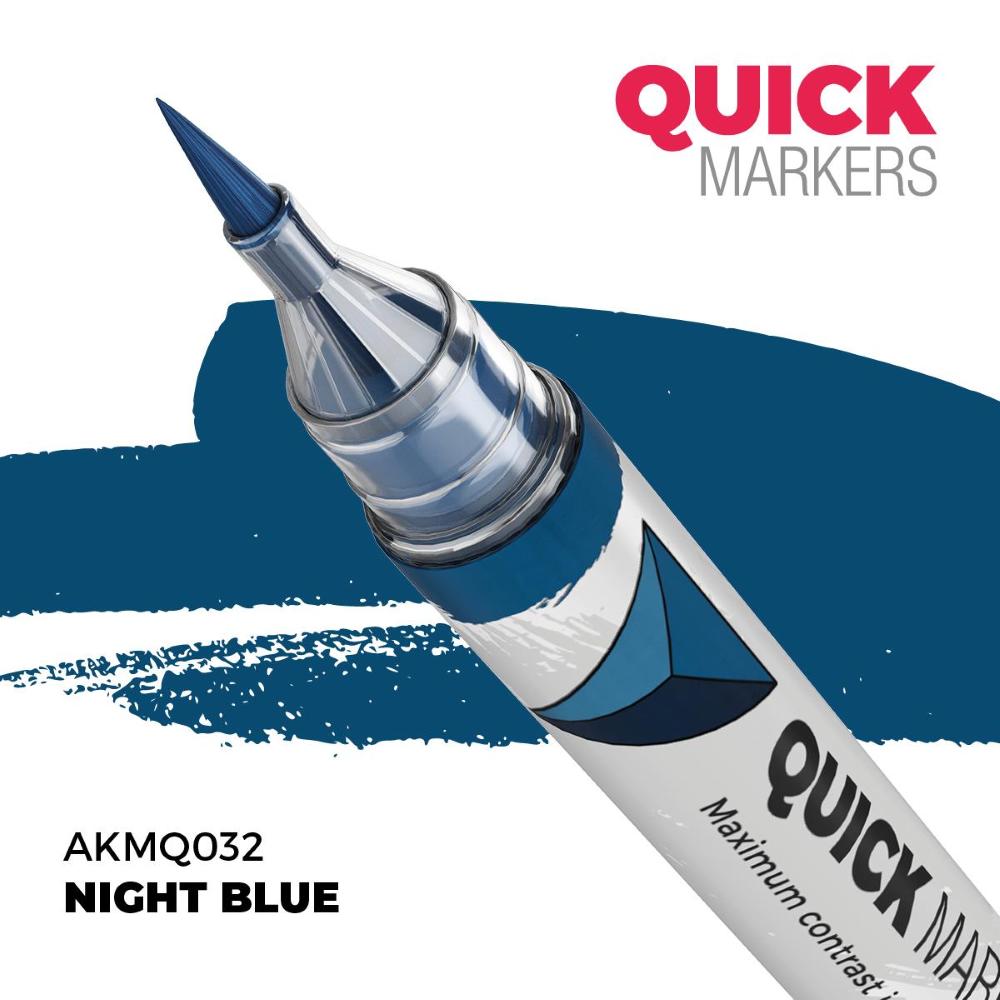 AK Interactive: NIGHT BLUE - QUICK MARKERS