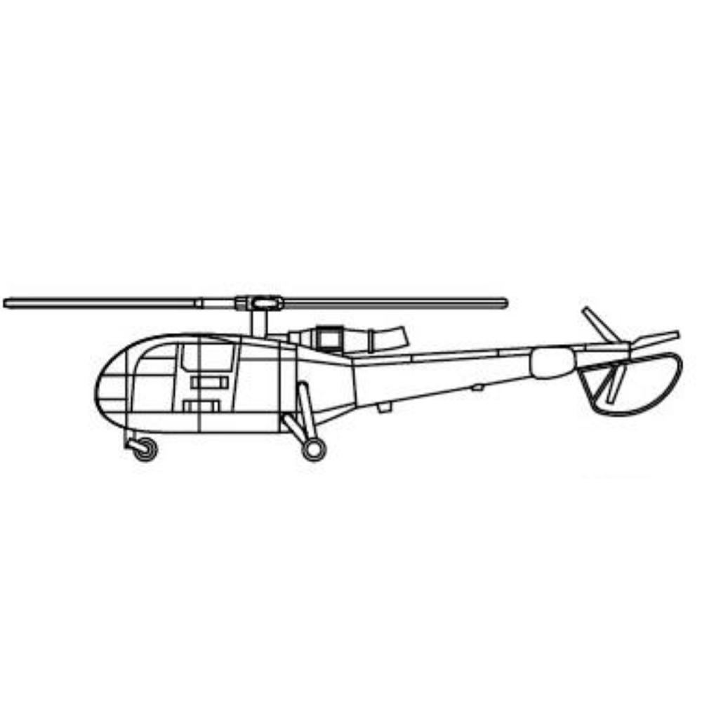 TRUMPETER: 1:350 Alouette Helicopter