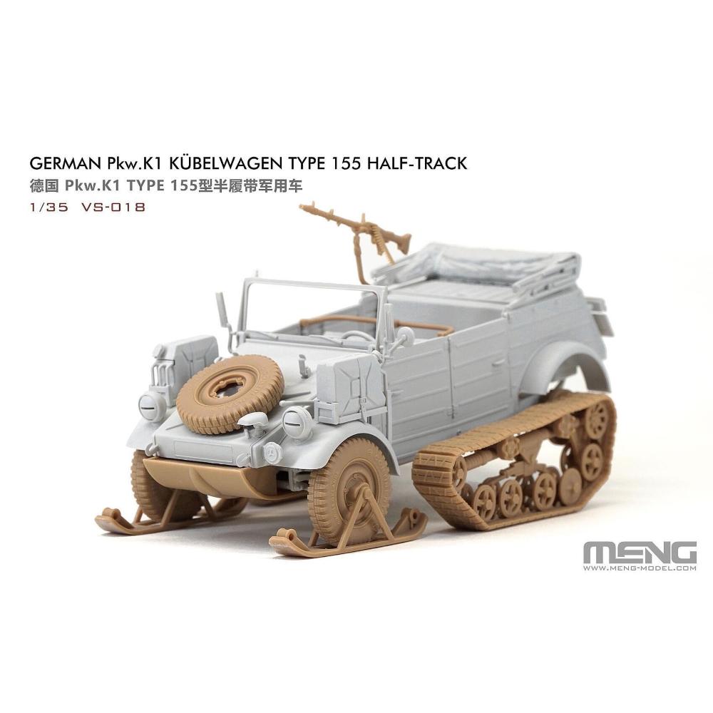 MENG MODEL: 1:35 Pkw.K1 Kübelwagen Type 155 Half-Track
