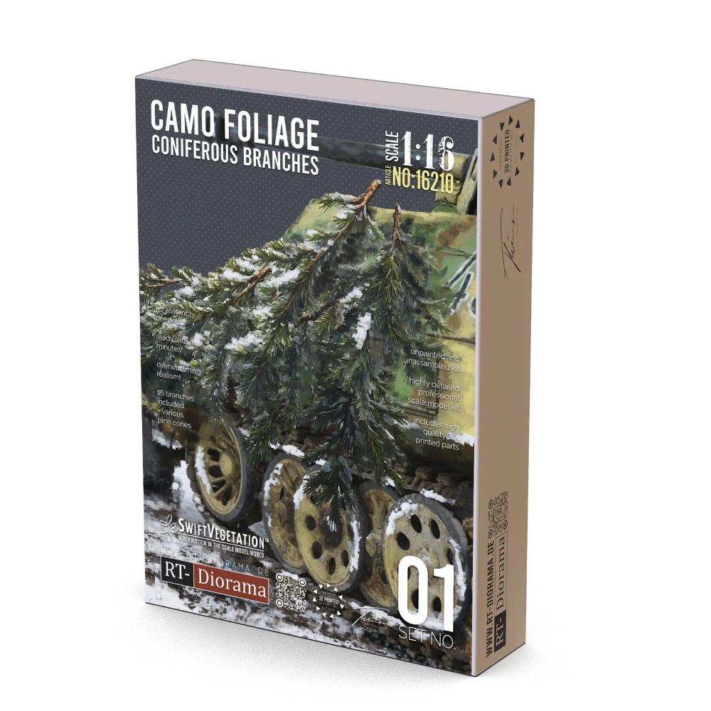 RT-DIORAMA: 1:16; Coniferous Branches 1/16