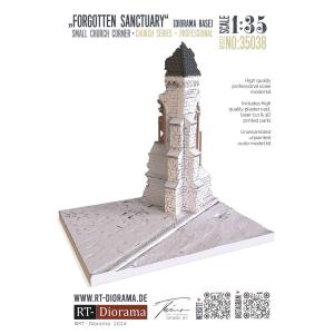 RT-DIORAMA: 1:35; Diorama-Base: Small Church Corner Forg. Sanctuary