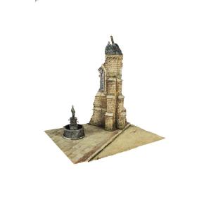 RT-DIORAMA: 1:35; Diorama-Base: Small Church Corner Forg. Sanctuary
