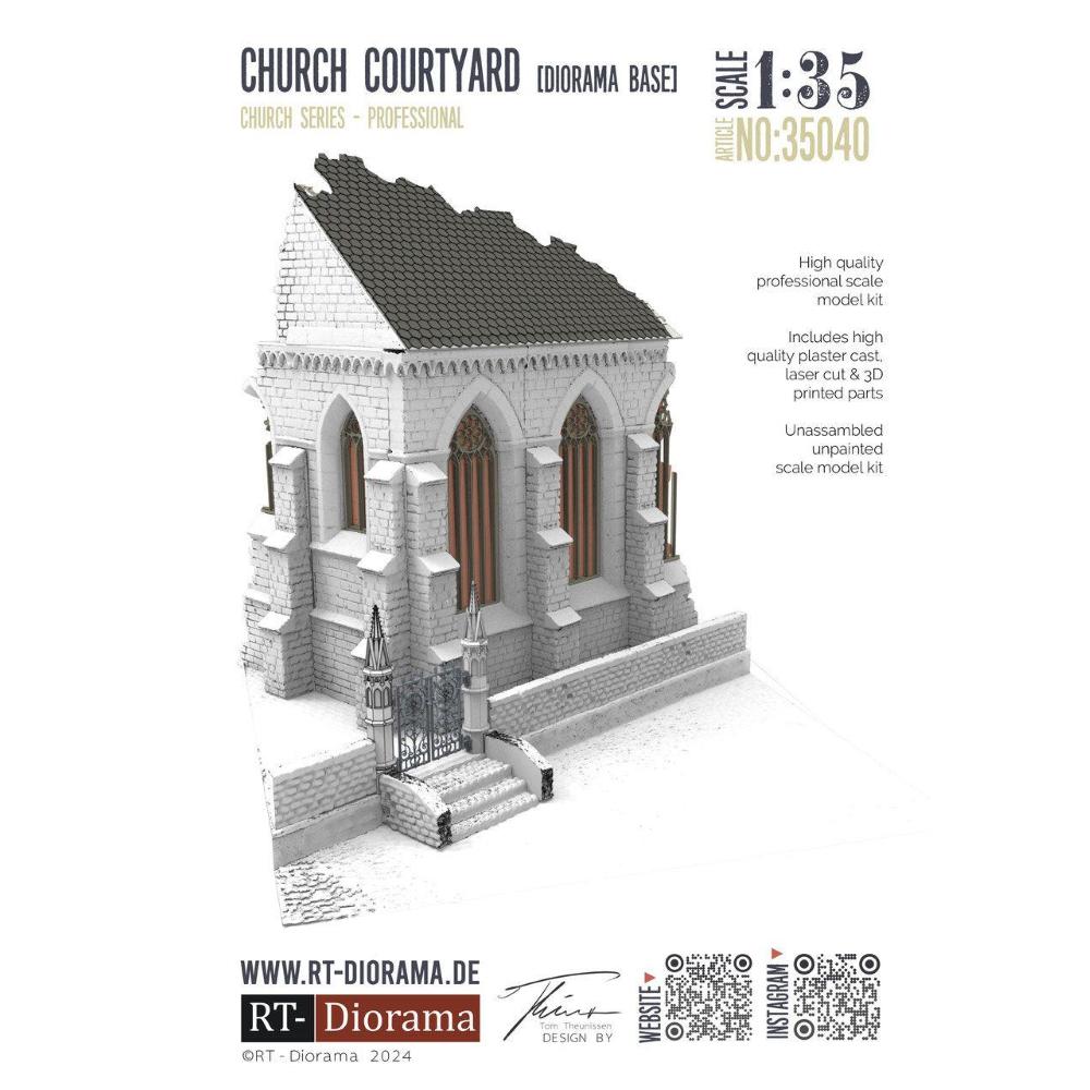 RT-DIORAMA: 1:35; Diorama Base: Church Courtyard