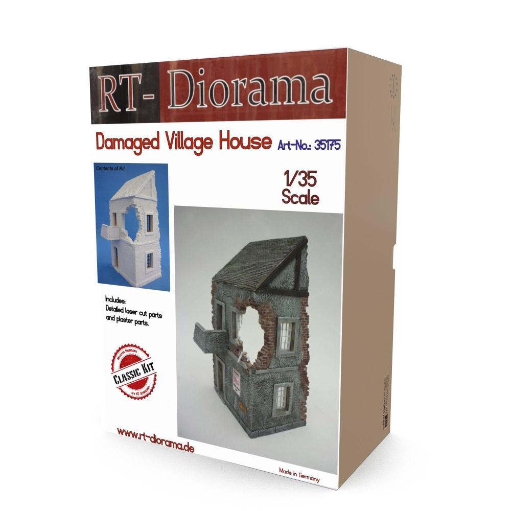 RT-DIORAMA: 1:35; Damaged Village House