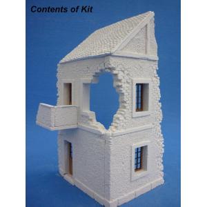 RT-DIORAMA: 1:35; Damaged Village House