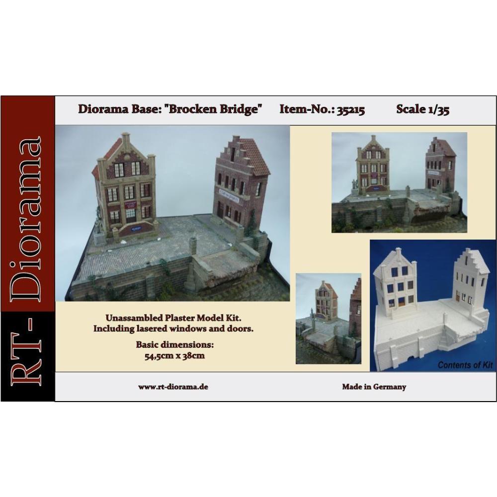 RT-DIORAMA: 1:35; Diorama-Base: "Broken Bridge"