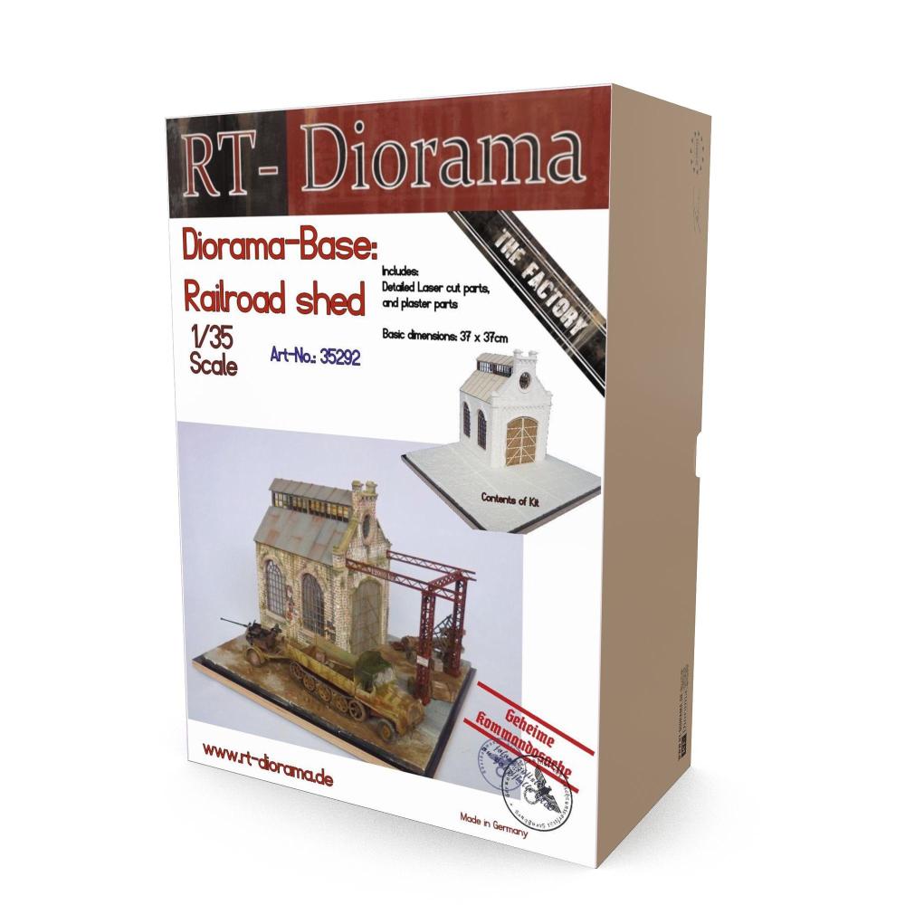 RT-DIORAMA: 1:35; Diorama-Base: "Railroad shed"