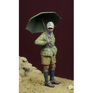 D-DAY miniatures: 1:35; DAK Soldier with a Parasol, Nord Africa 1941-43
