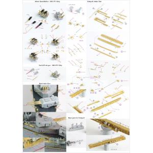 Pontos Model; 1:350; CA-35 Indianapolis 1945 Detail Up Set "ADVANCED"