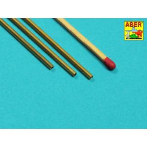 ABER: 1:35 Brass Tubes Ø 2, mm x 0,3mm length 250mm - 3pcs