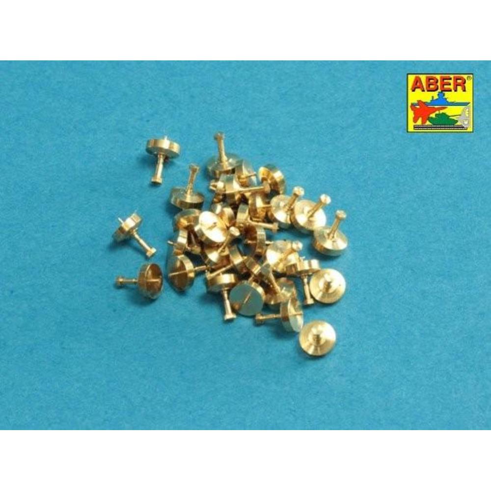 ABER: 1:16 Turned imitation of Hexagonal bolts 1,3 mm 30 pcs.
