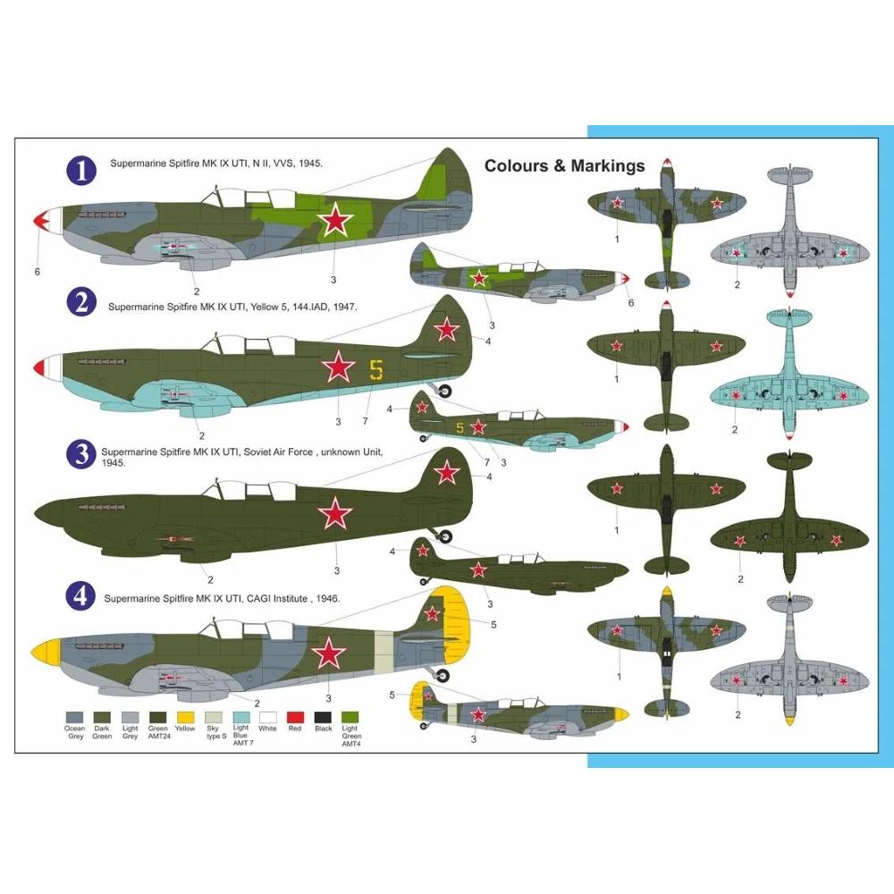 AZ Models: 1:72 Supermarine Spitfire Mk.IX UTI