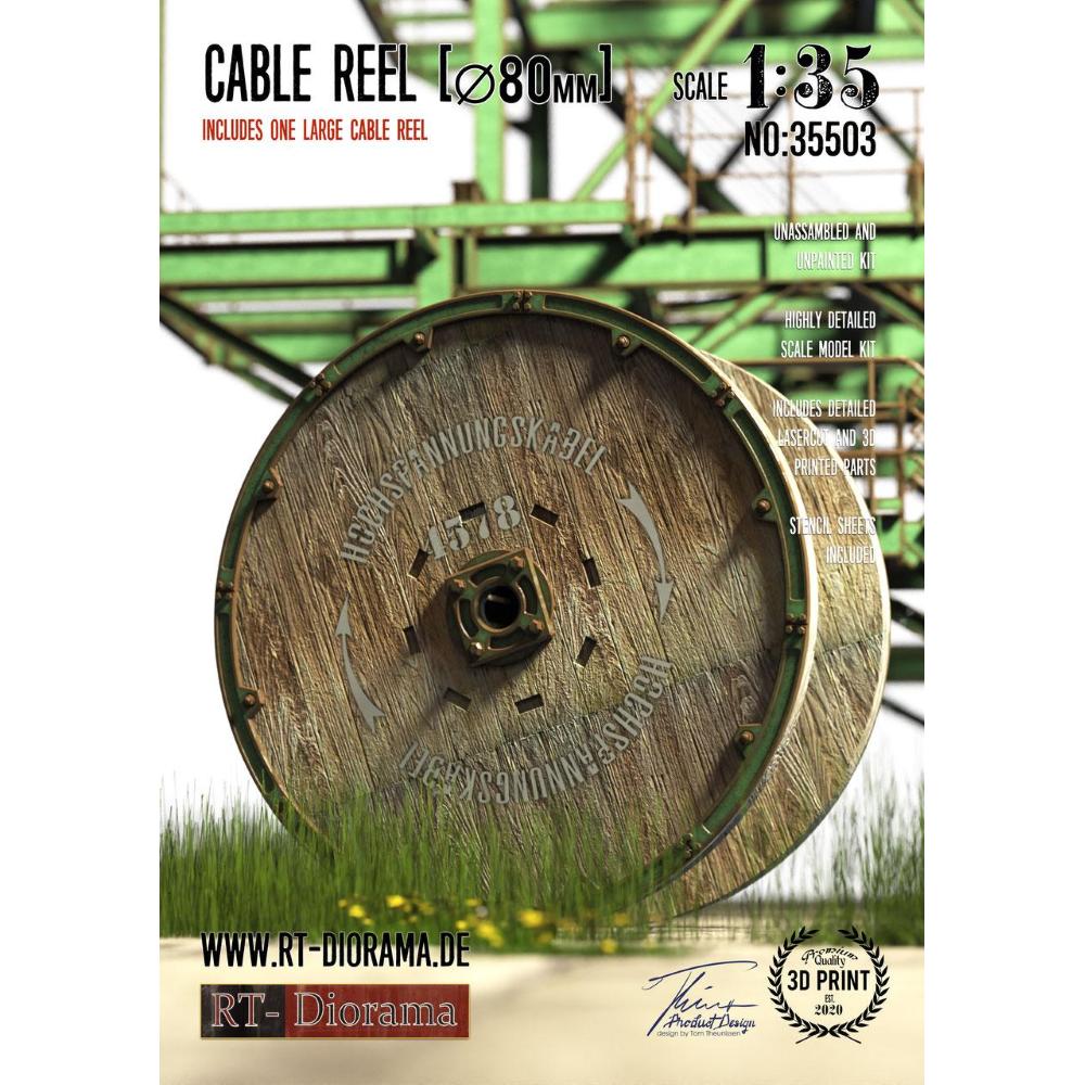 RT-DIORAMA: 1:35; Cable Reel Set (1pcs. large)