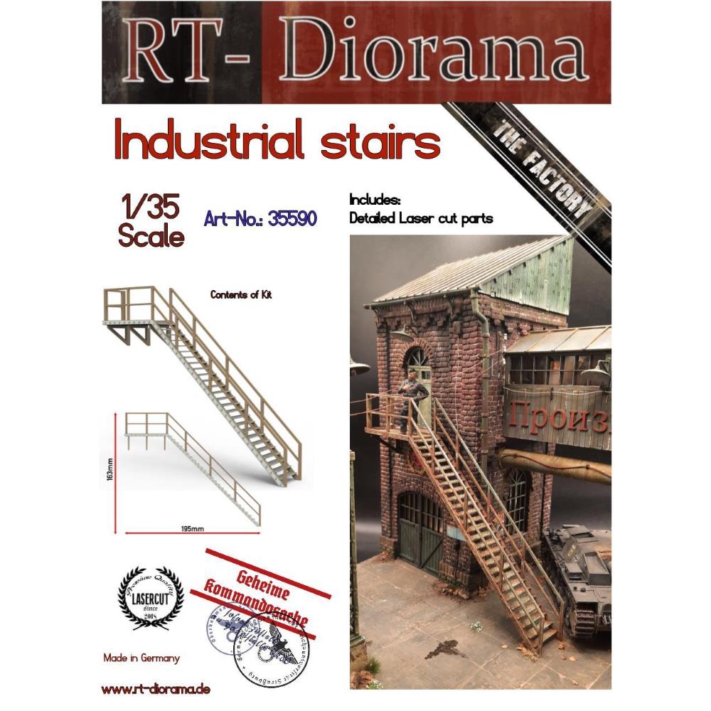 RT-DIORAMA: 1:35; Industrial Stairs