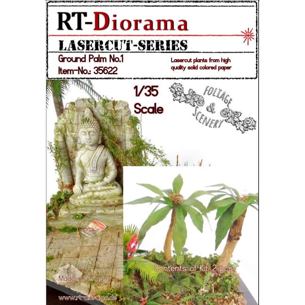 RT-DIORAMA: 1:35; Foliage & Scenery: Ground Palm leaves No.1