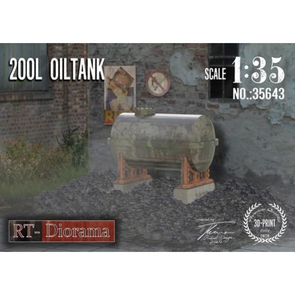 RT-DIORAMA: 1:35; 3D Resin Print: 200l Oiltank