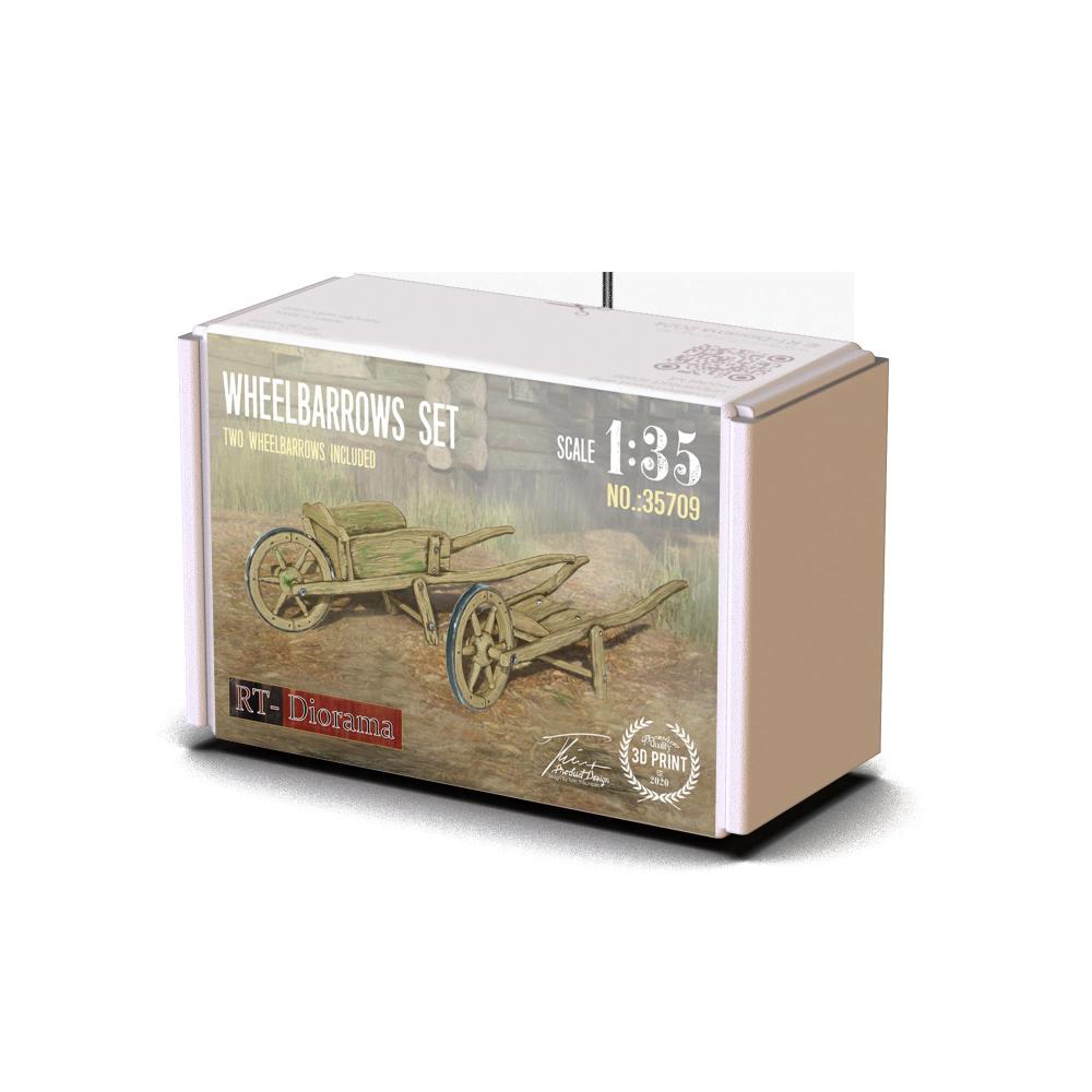 RT-DIORAMA: 1:35; Wheelbarrow Set