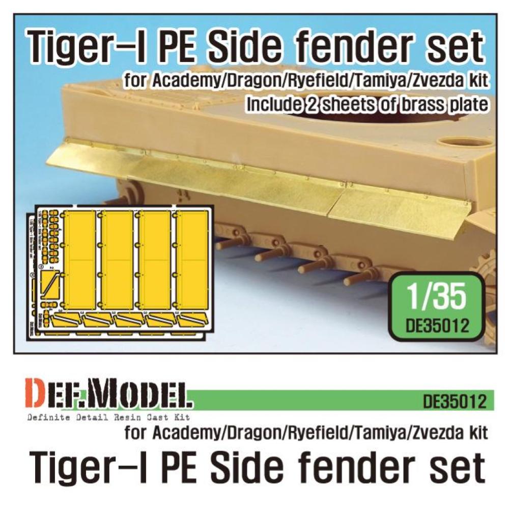 DEF MODEL: 1:35 German Tiger-I Tank Side fender set