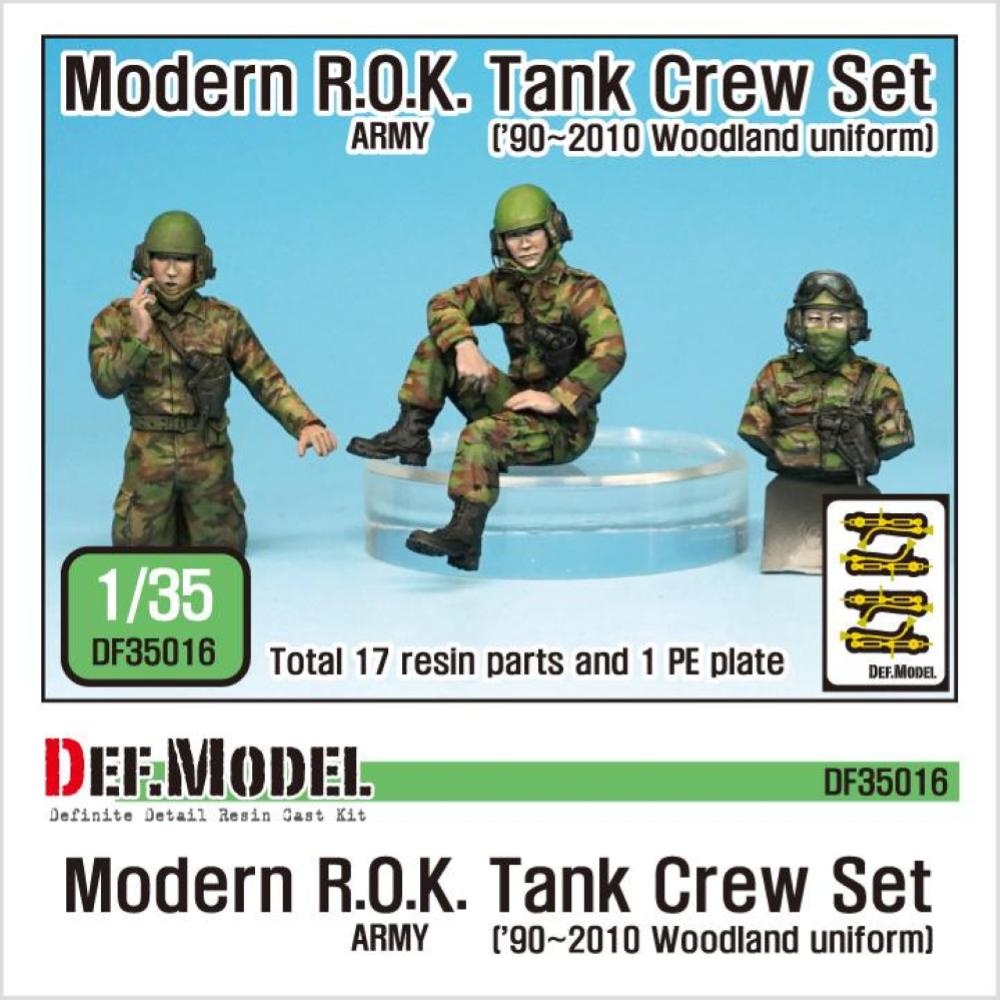 DEF MODEL: 1:35 Modern ROK army Tank crew set ('90~2010)
